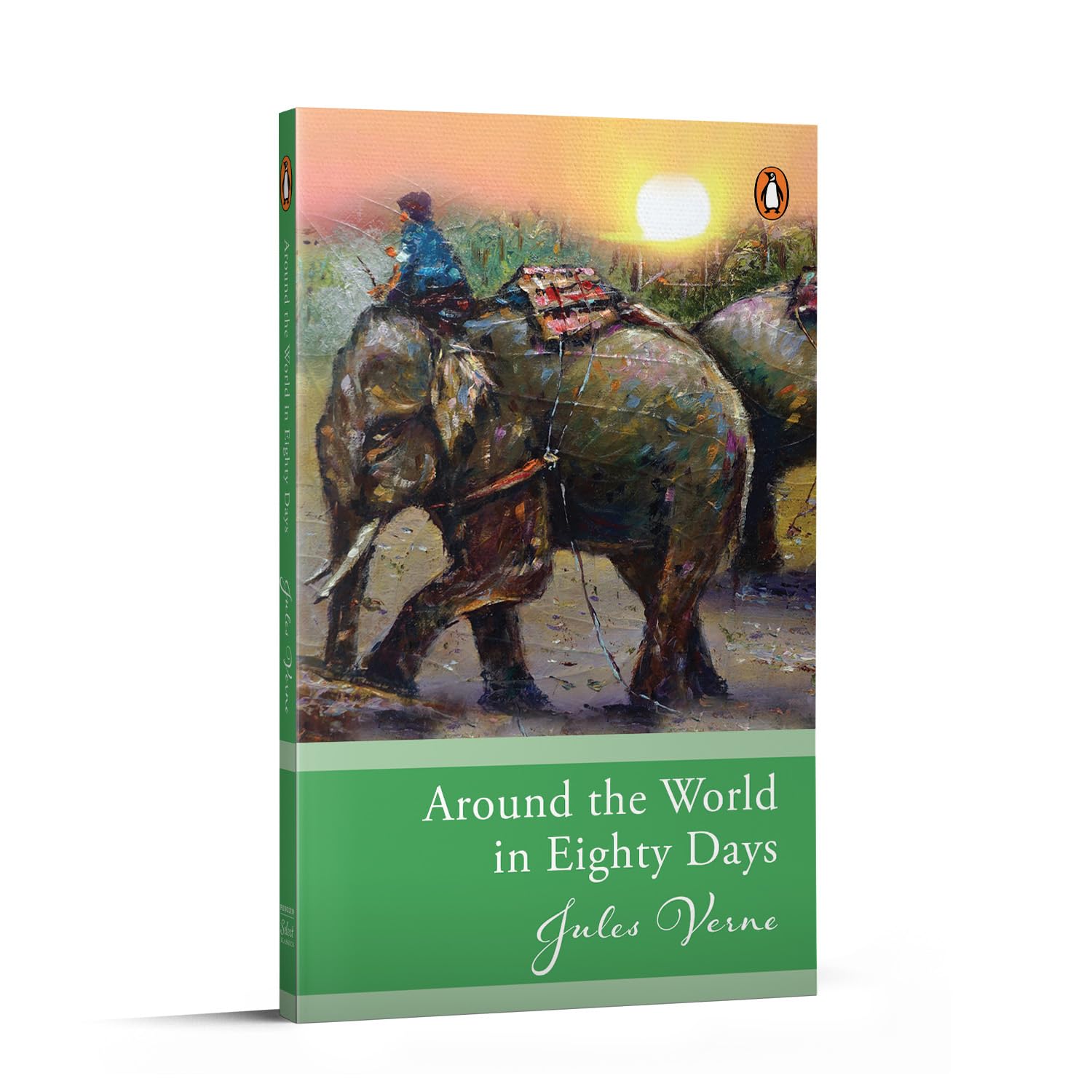 Front cover of the book 'Around The World In Eighty days (PB)' by Jules Verne.