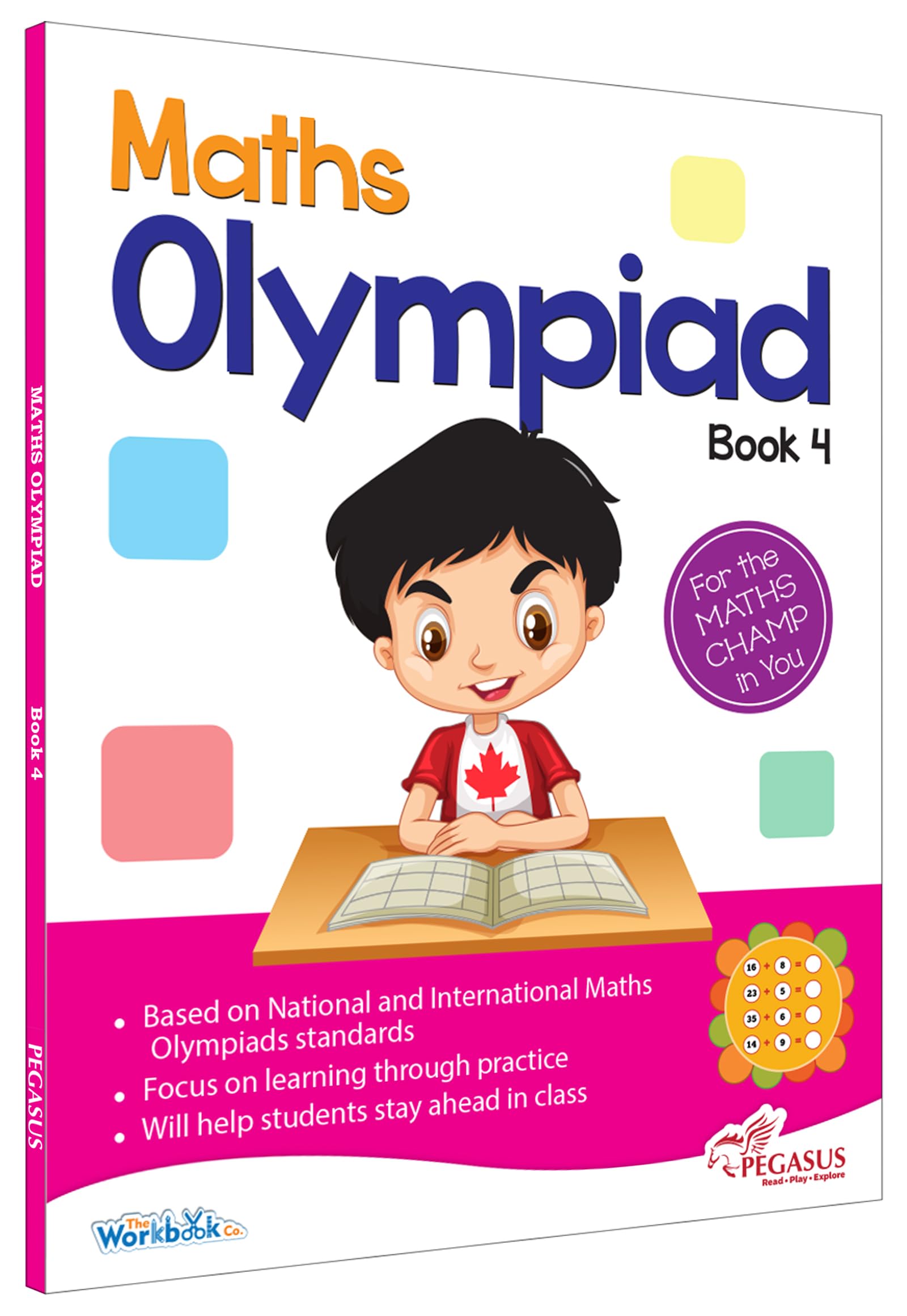 Front cover of the book 'Maths Olympiad 4' by Pegasus.