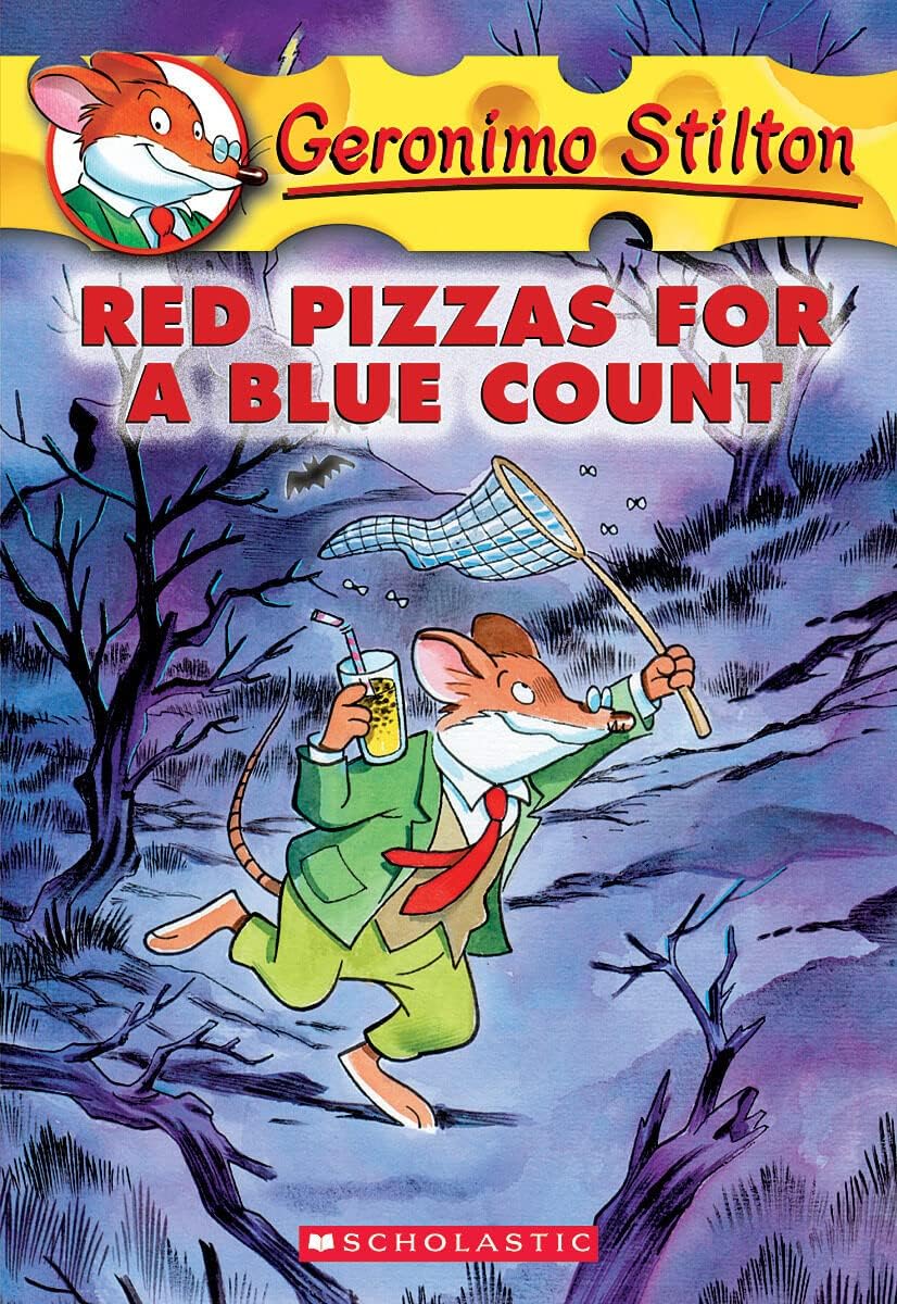 Front cover of the book 'Red Pizzas for a Blue Count (Geronimo Stilton #7)' by Stilton Geronimo.