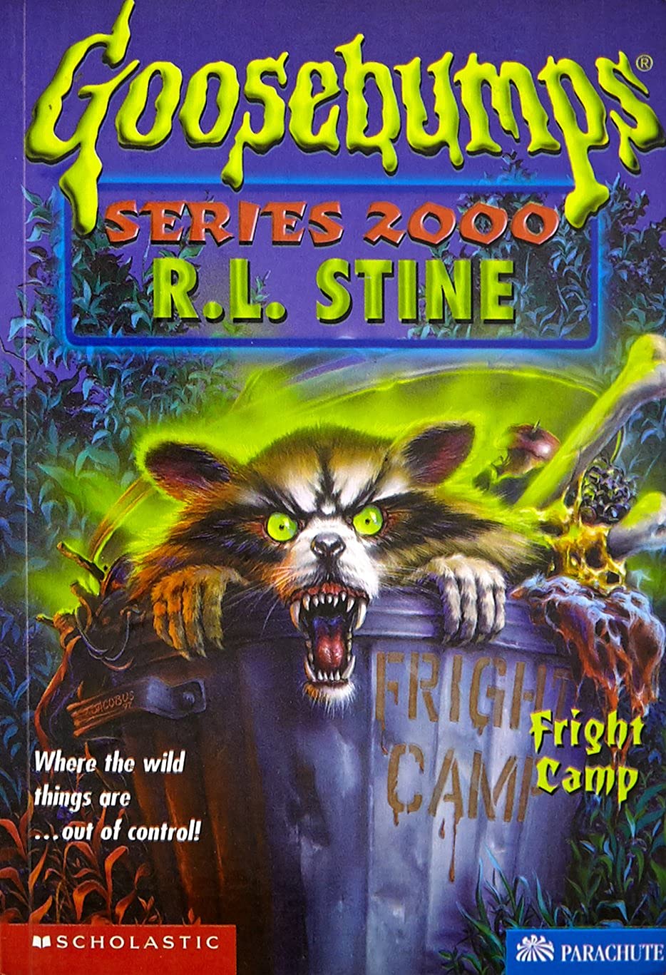 Front cover of the book 'Fright Camp (Goosebumps Series 2000, No 8)' by R.l Stine.