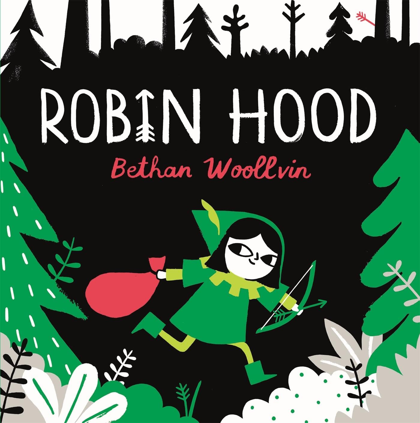 Front cover of the book 'TWO HOOTS Robin Hood.' by Bethan Woollvin.