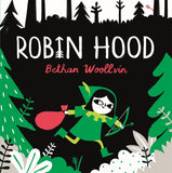 Front cover of the book 'TWO HOOTS Robin Hood.' by Bethan Woollvin.