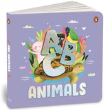 Front cover of the Board Book book 'ABC Animals: An Engaging Illustrated Board Book | Discover A to Z Animals for Kids, Toddlers | Book for 3+ [Penguin Earl' by Penguin.