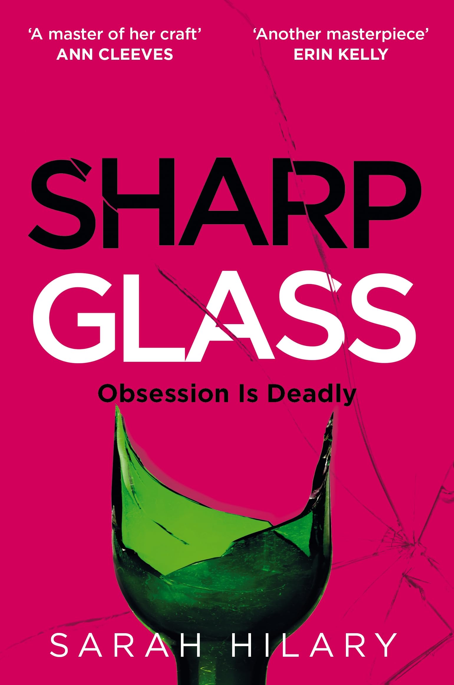 Front cover of the book 'Sharp Glass' by Sarah Hilary.
