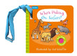Front cover of the book 'Who's Hiding on Safari?' by Axel Scheffler.