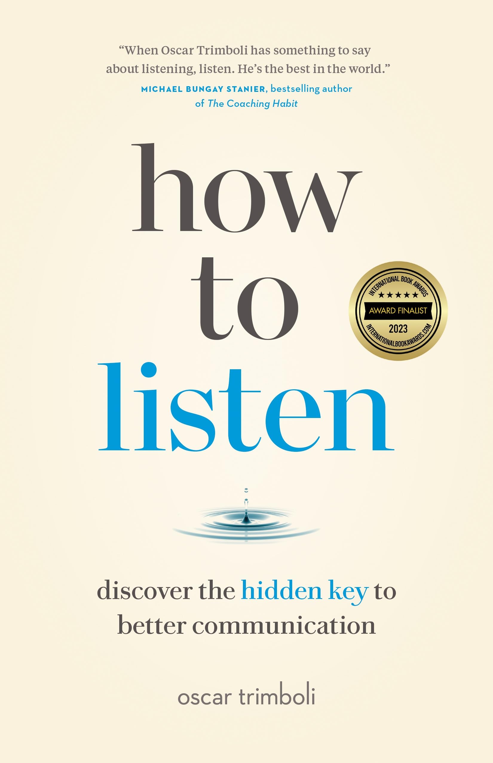 Front cover of the book 'How to Listen' by Oscar Trimboli.