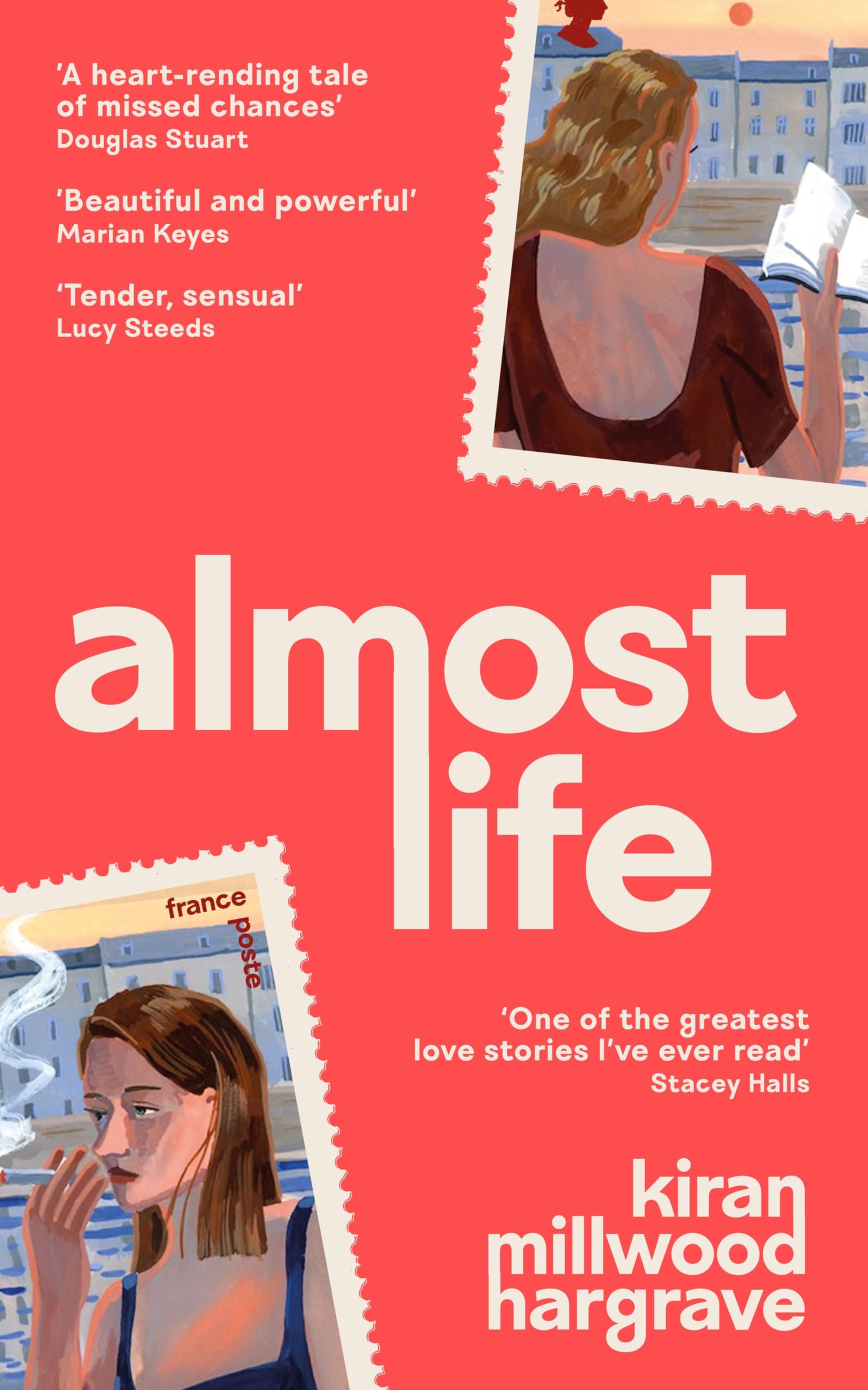 Front cover of the book 'Almost life' by Kiran Millwood Hargrave.
