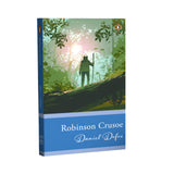 Front cover of the book 'Robinson Crusoe' by Daniel Defoe.