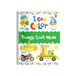 Front cover of the book 'I Can Color: Things that Move' by Penguin.