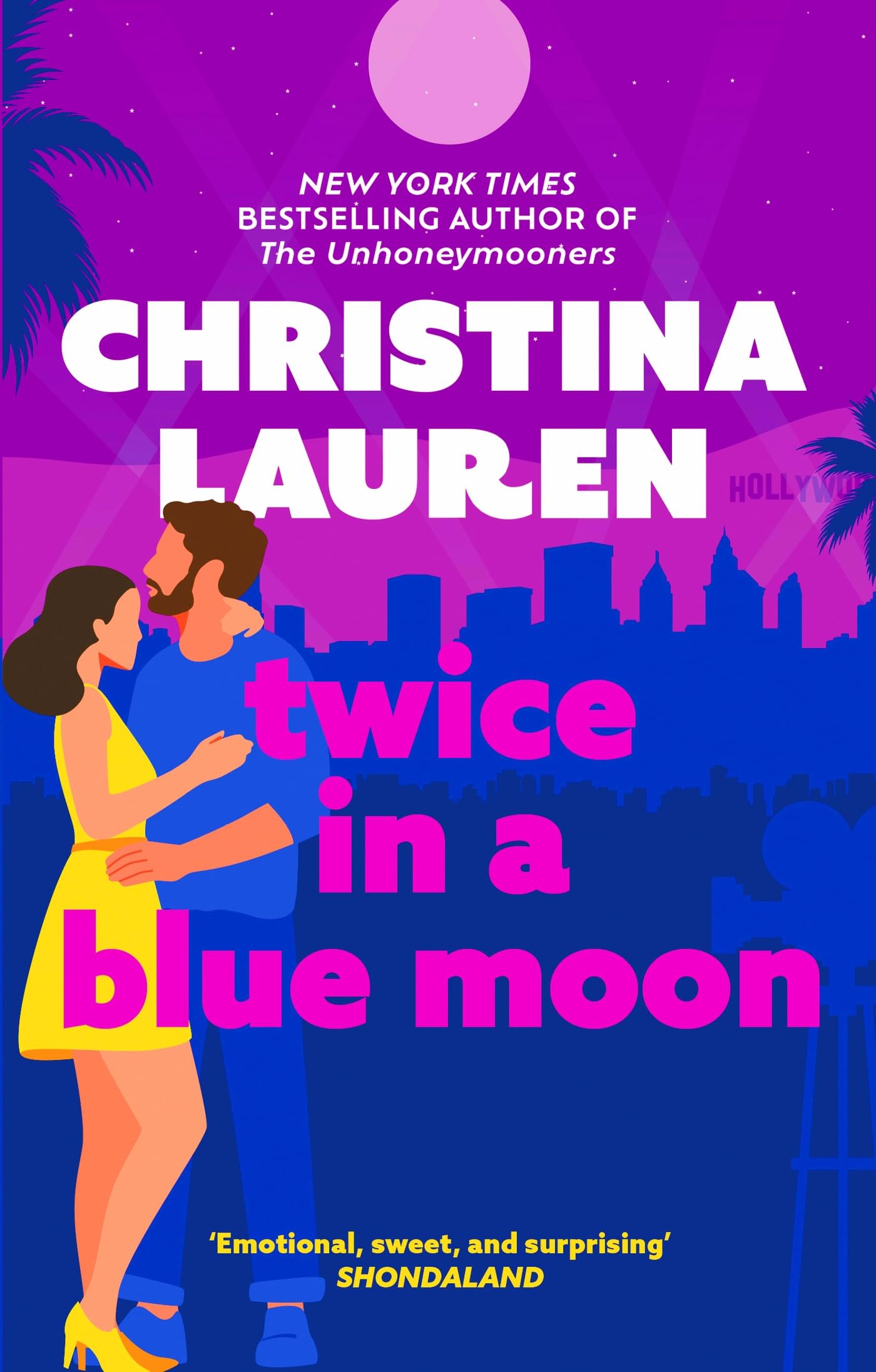 Front cover of the book 'Twice in a Blue Moon' by Lauren Christina.