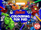 Front cover of the book 'Marvel Avengers: Colouring Fun Pad (Giant Colour Me Pad Marvel)' by Marvel.