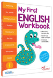 Front cover of the book 'My First English Workbook' by Na.