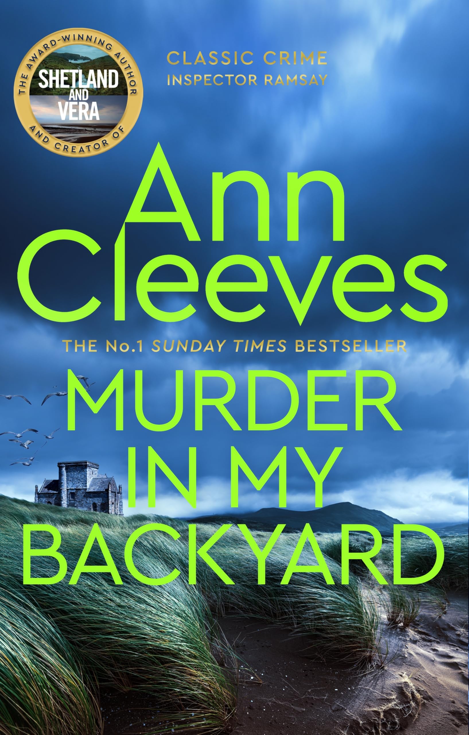 Front cover of the book 'Pan Murder in My Backyard.' by Ann Cleeves.