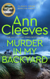 Front cover of the book 'Pan Murder in My Backyard.' by Ann Cleeves.