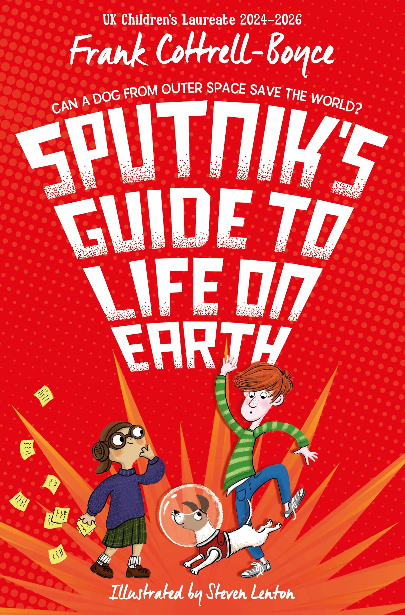 Front cover of the book 'Sputnik's Guide to Life on Earth' by Frank Cottrell Boyce.