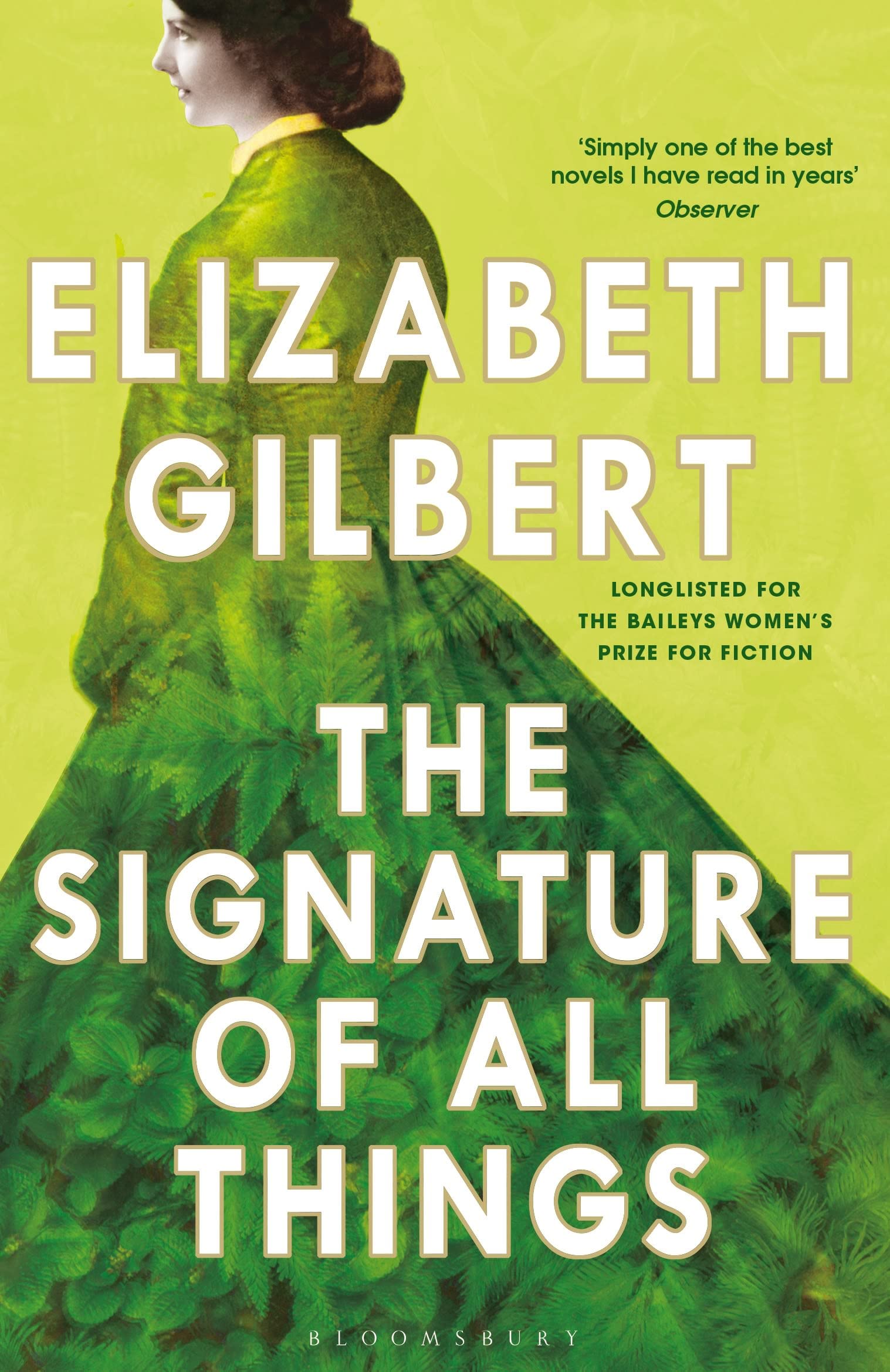 Front cover of the book 'Signature of All Things' by Elizabeth Gilbert.