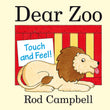 Front cover of the book 'Dear Zoo Touch and Feel Book' by Rod Campbell.