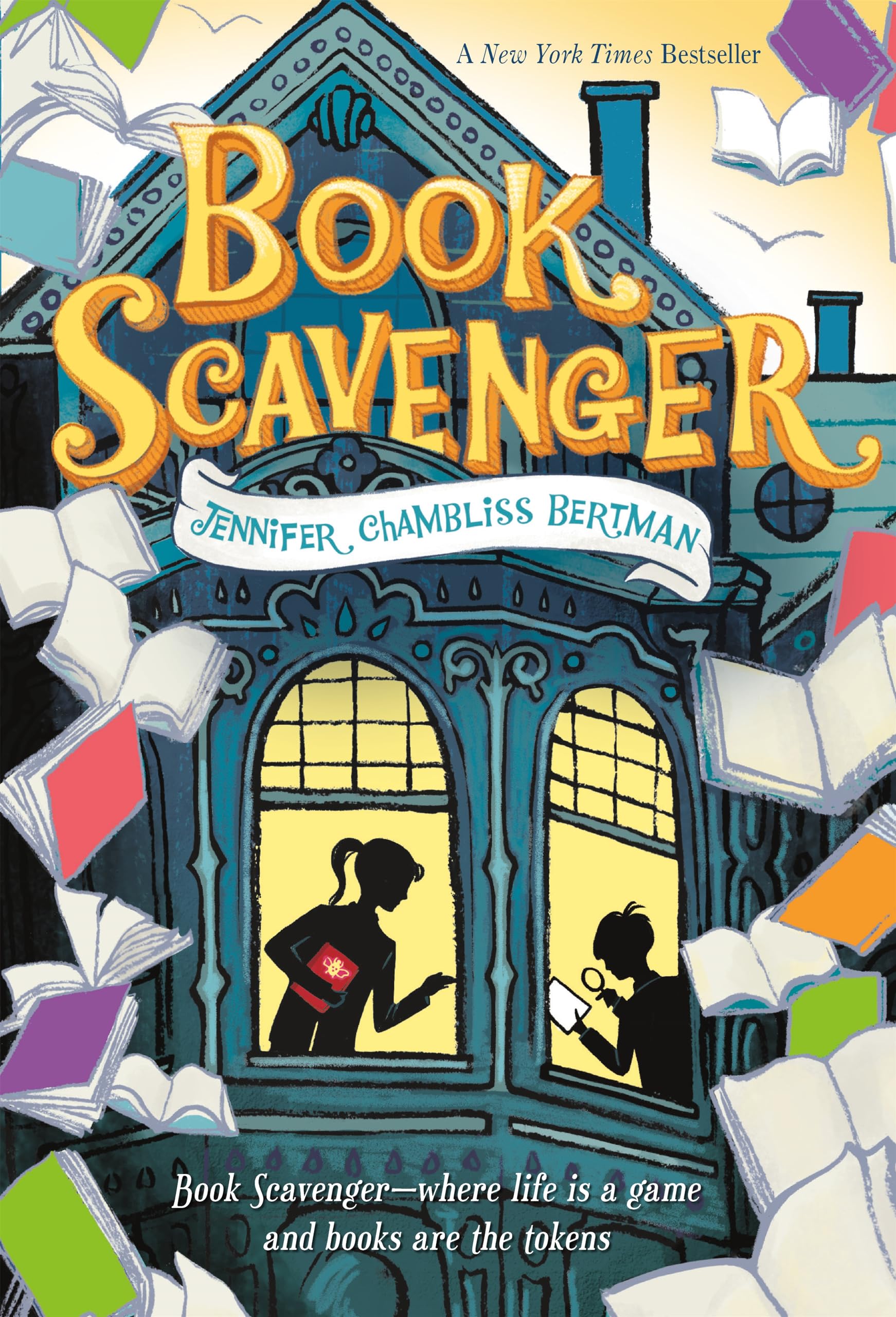 Front cover of the book 'Book Scavenger (The Book Scavenger series, 1)' by Jennifer Chambliss Bertman.