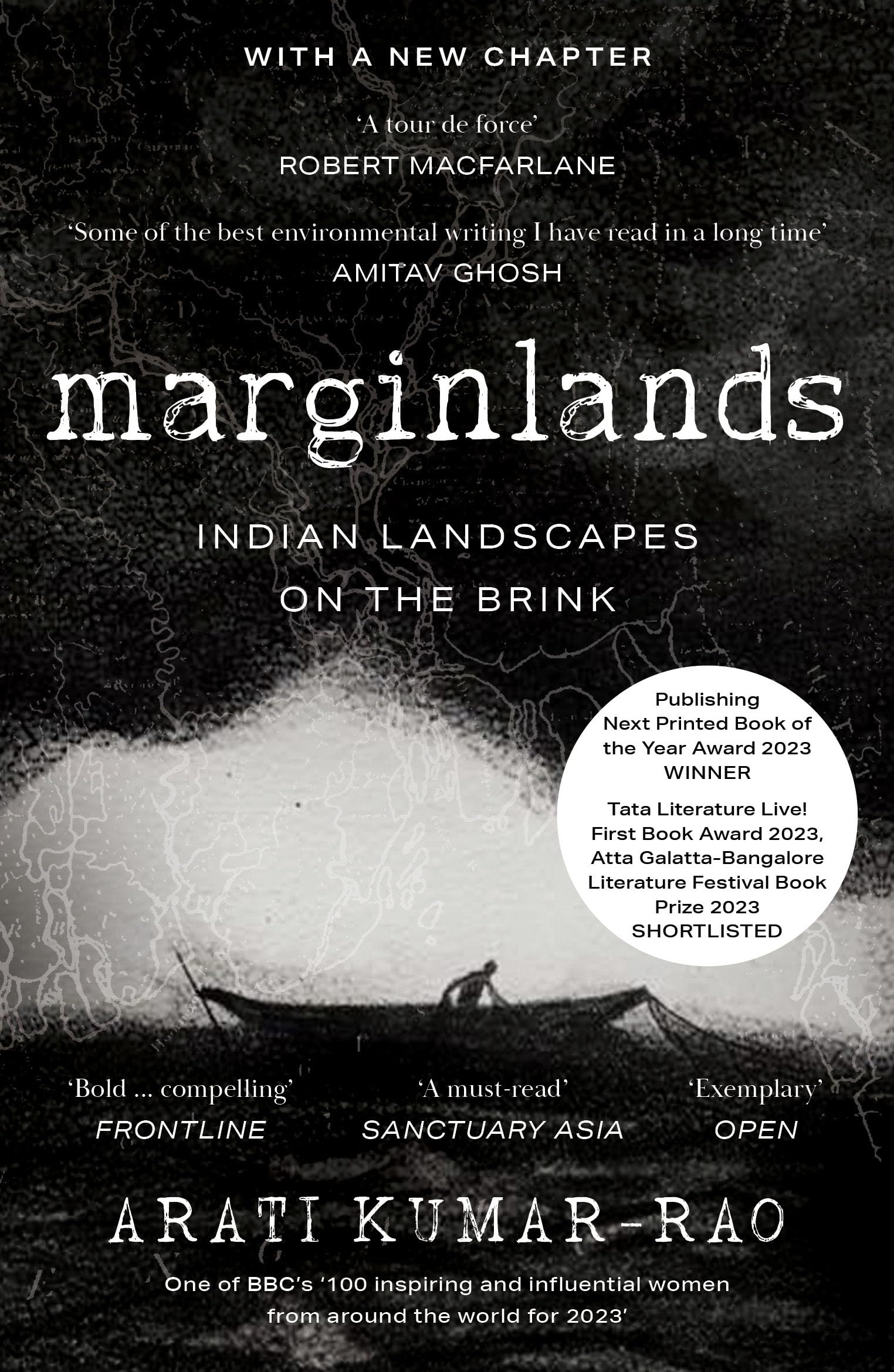Front cover of the book 'Marginlands: Indian Landscapes on the Brink' by Arati Kumar-Rao.