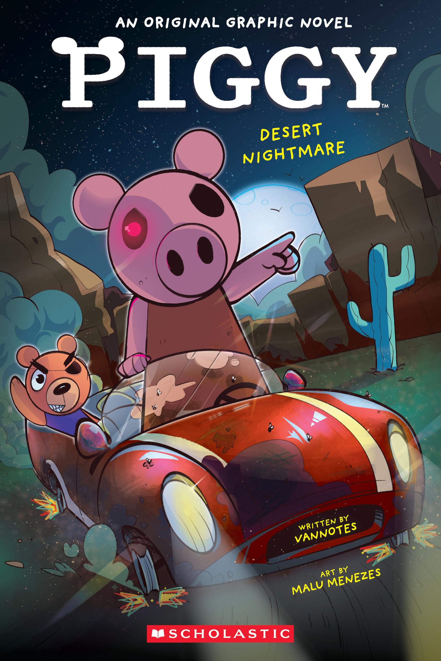 Front cover of the book 'Desert Nightmare (PIGGY Original Graphic Novel #2)' by Vannotes.
