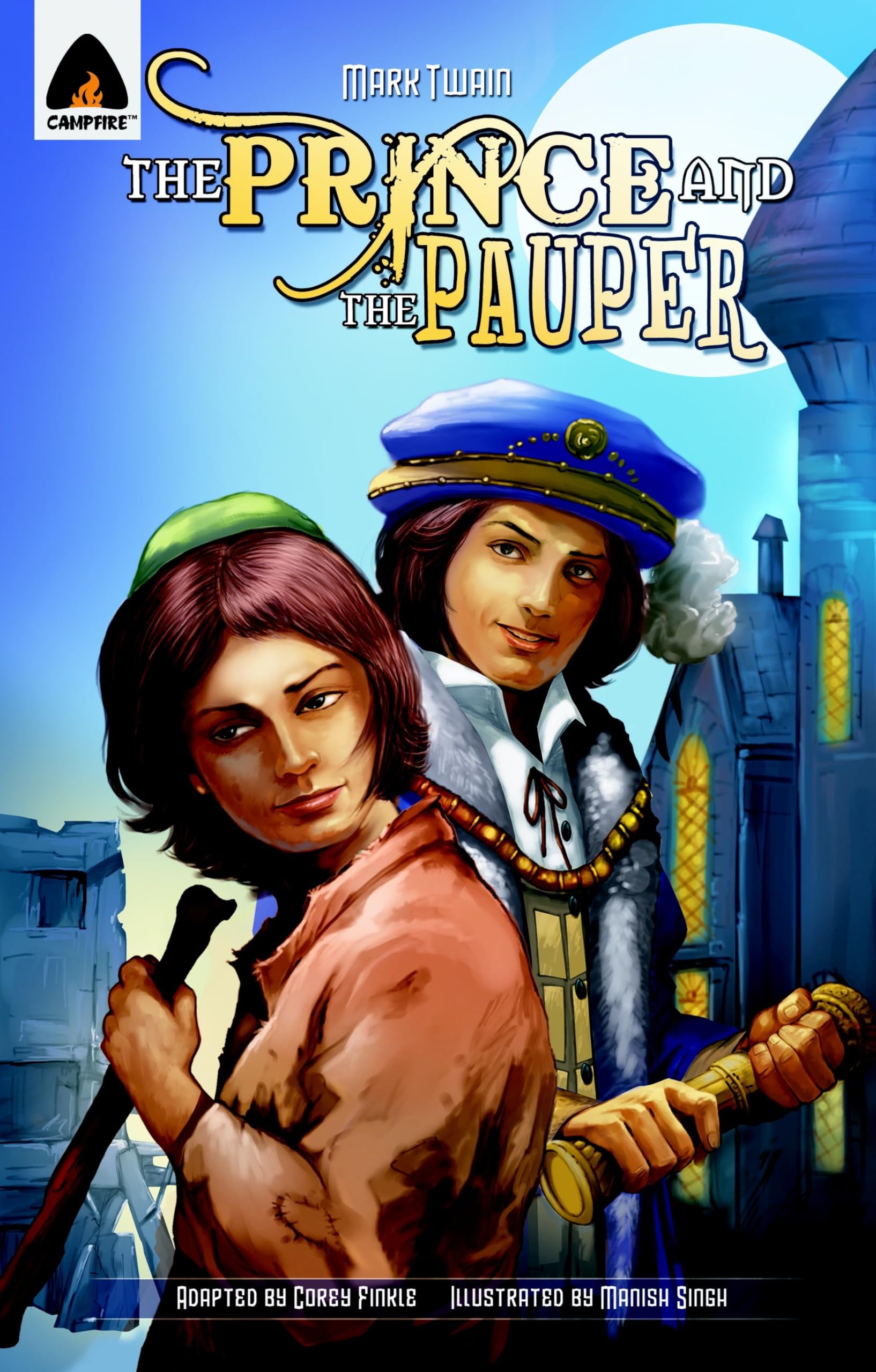 Front cover of the book 'The Prince and the Pauper: The Graphic Novel (Campfire Graphic Novels)' by Twain, Mark.