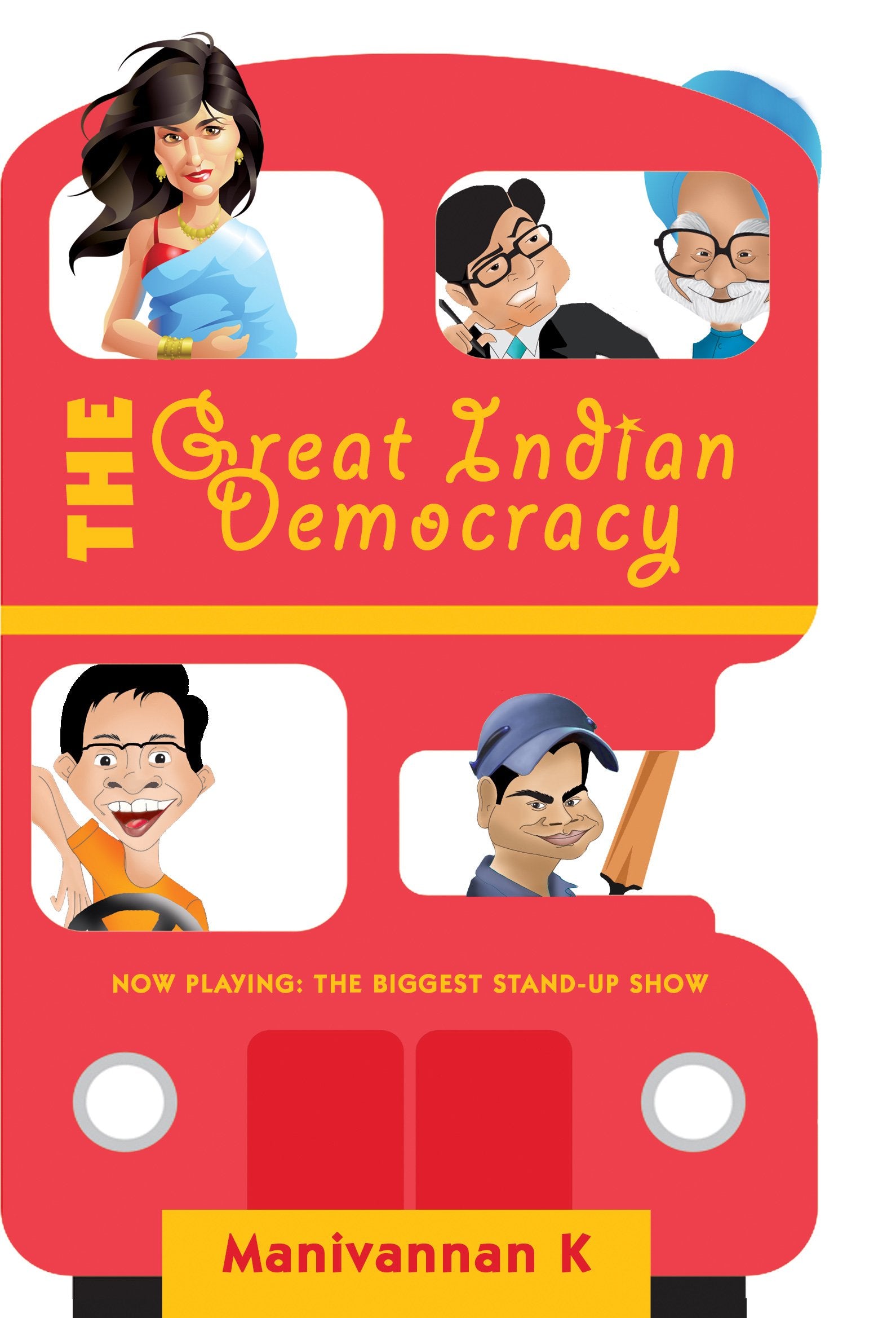 Front cover of the book 'Great Indian Democracy' by K Manivannan.