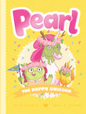 Front cover of the book 'Pearl #4: The Happy Unicorn' by Sally Odgers.