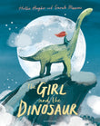 Front cover of the book 'The Girl and the Dinosaur' by Hollie Hughes.