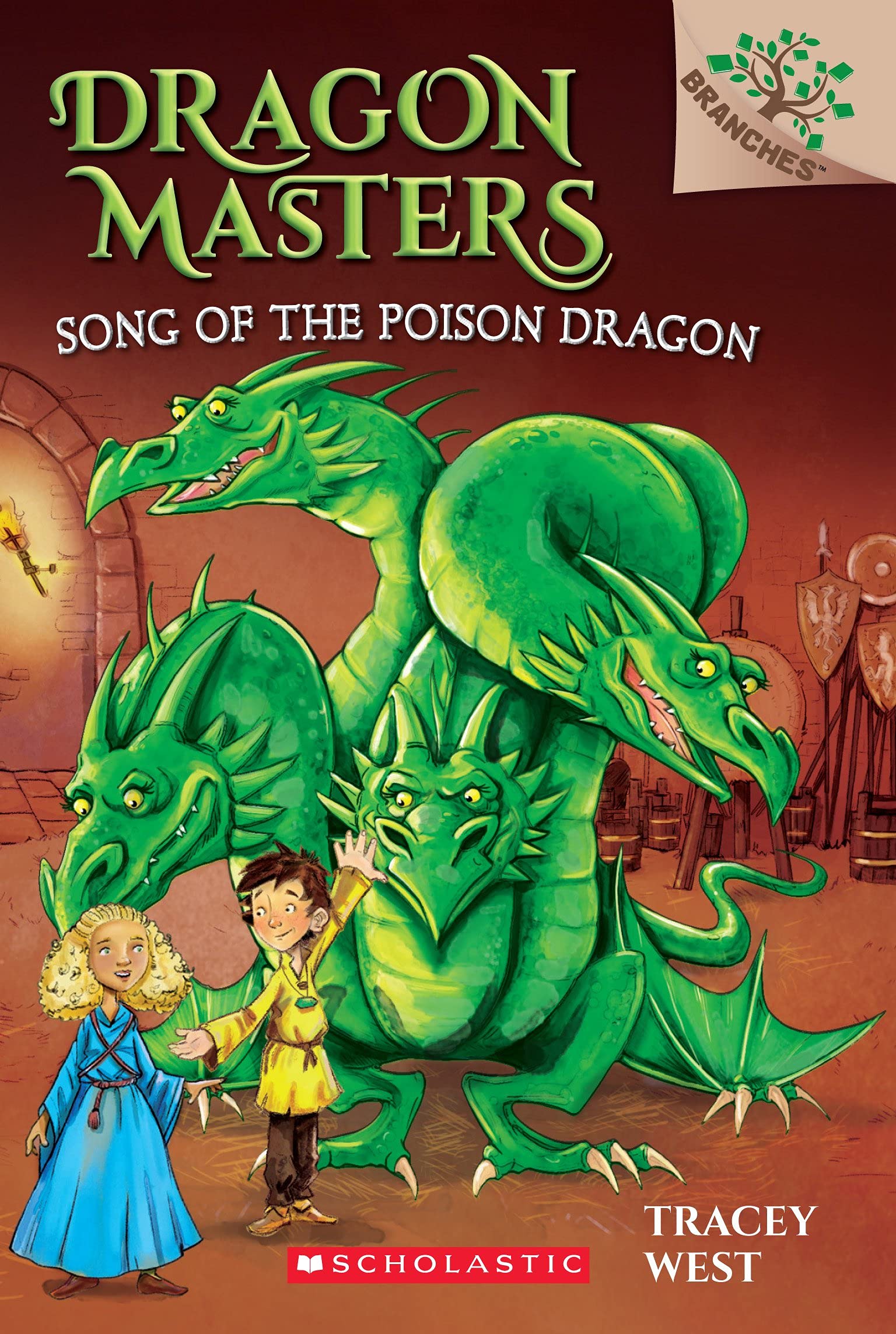 Front cover of the Paperback book 'SONG OF THE POISON DRAGON: A BRANCHES BOOK (DRAGONMASTERS #5) No Author' by Tracey West.