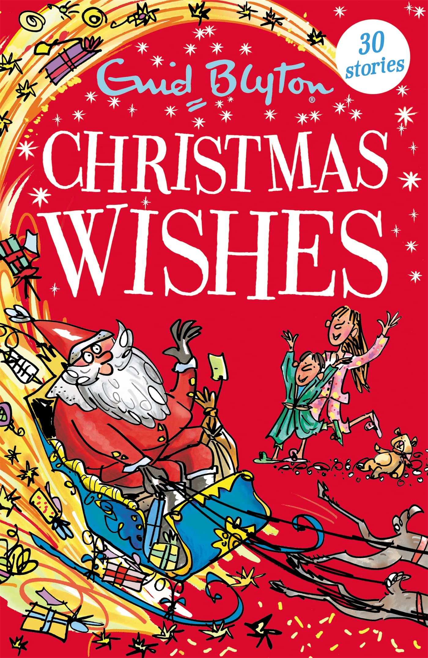 Front cover of the book 'Christmas Wishes: Contains 30 classic tales (Bumper Short Story Collections)' by Blyton, Enid.