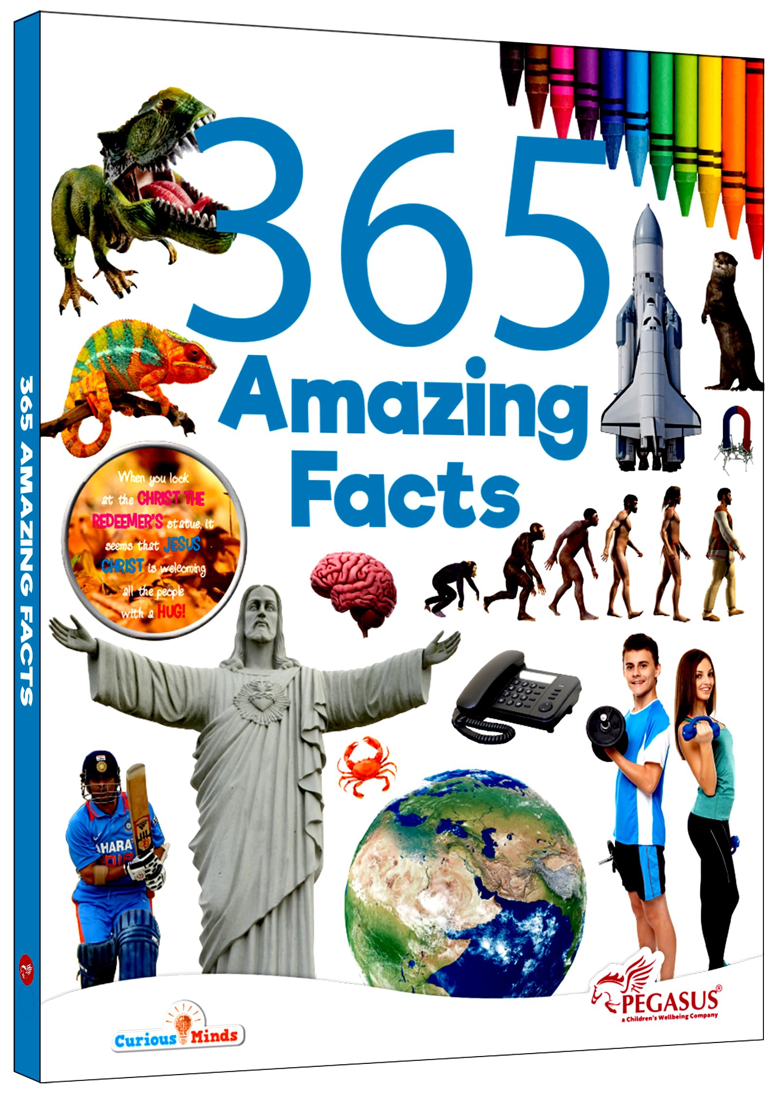 Front cover of the book '365 Amazing Facts' by Pegasus.