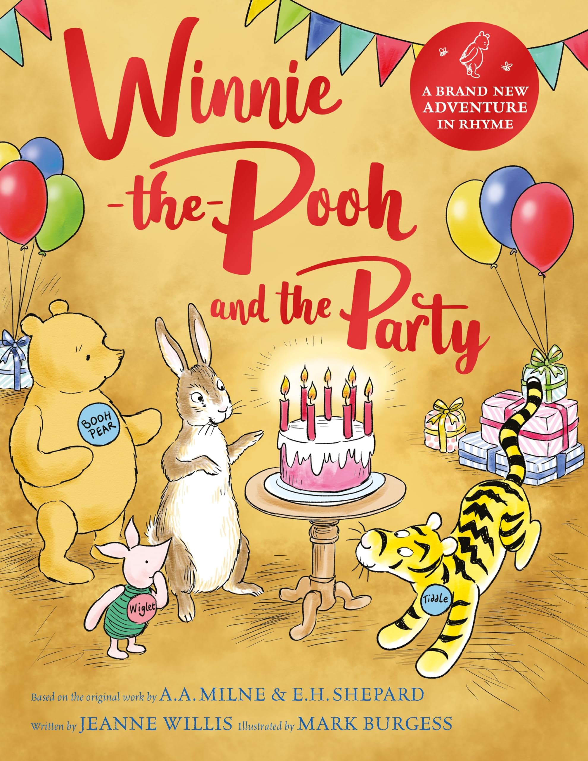Front cover of the book 'Macmillan Childrens Books Winnie-the-Pooh and the Party.' by Jeanne Willis, Mark Burgess.
