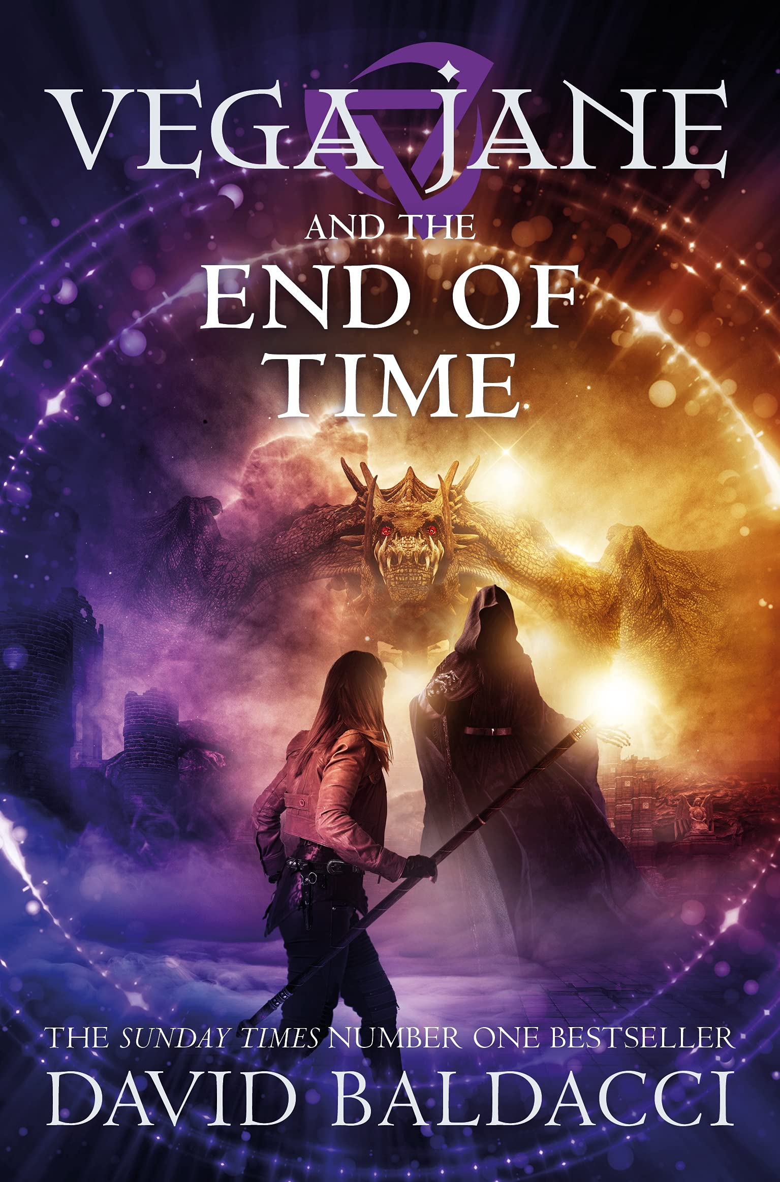 Front cover of the book 'Vega Jane and the End of Time (Vega Jane, 4)' by David Baldacci.