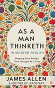 Front cover of the Paperback book 'As A Man Thinketh in Modern English by James Allen Easy to Read Vs Original Self Improvement Books H' by James Allen.