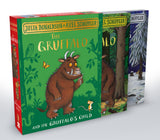 Front cover of the Board Book book 'MACMILLAN The Gruffalo and the Gruffalos Child Board Book Gift Slipcase.' by Julia Donaldson, Axel Scheffler.