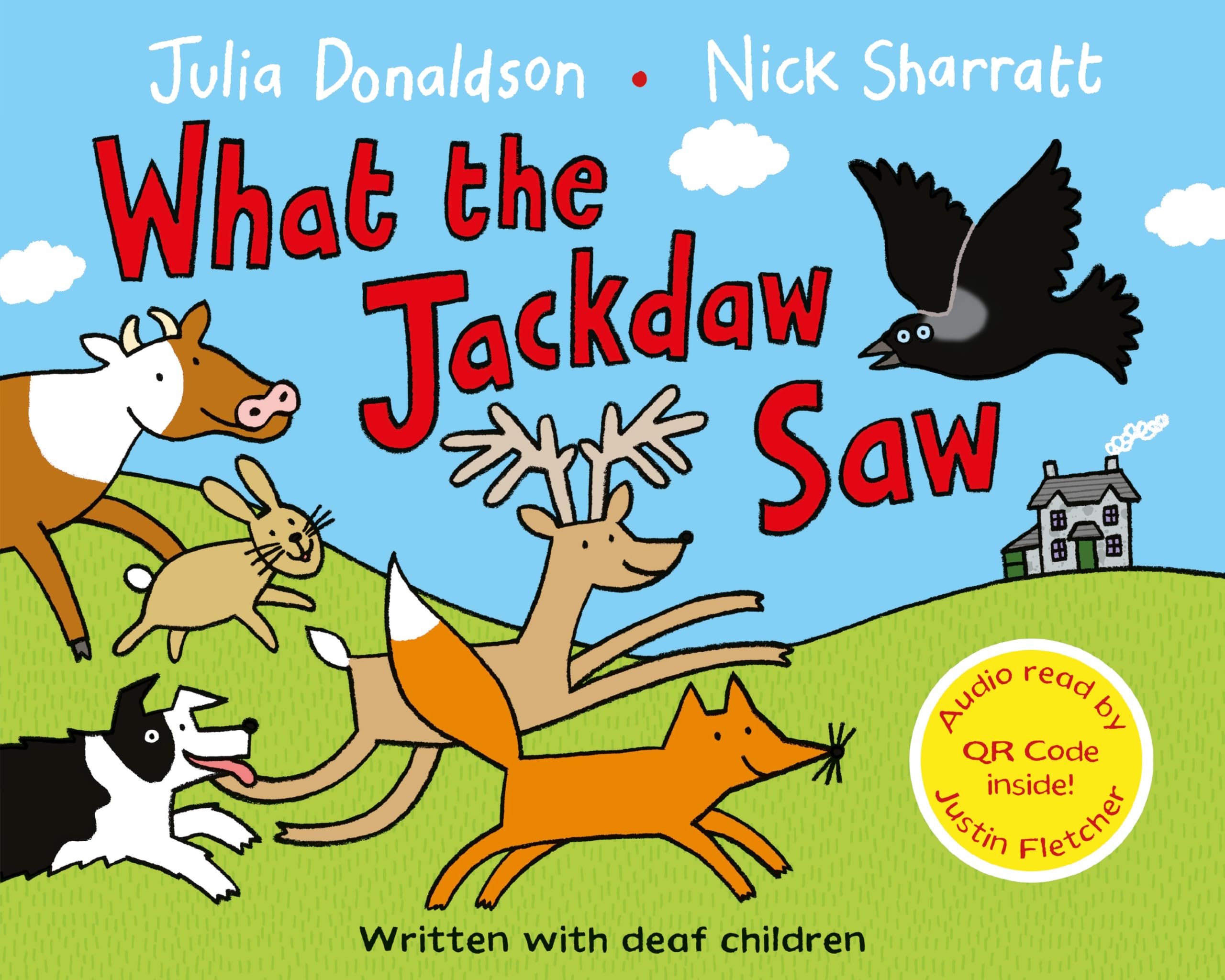 Front cover of the book 'What the Jackdaw Saw' by Julia Donaldson.