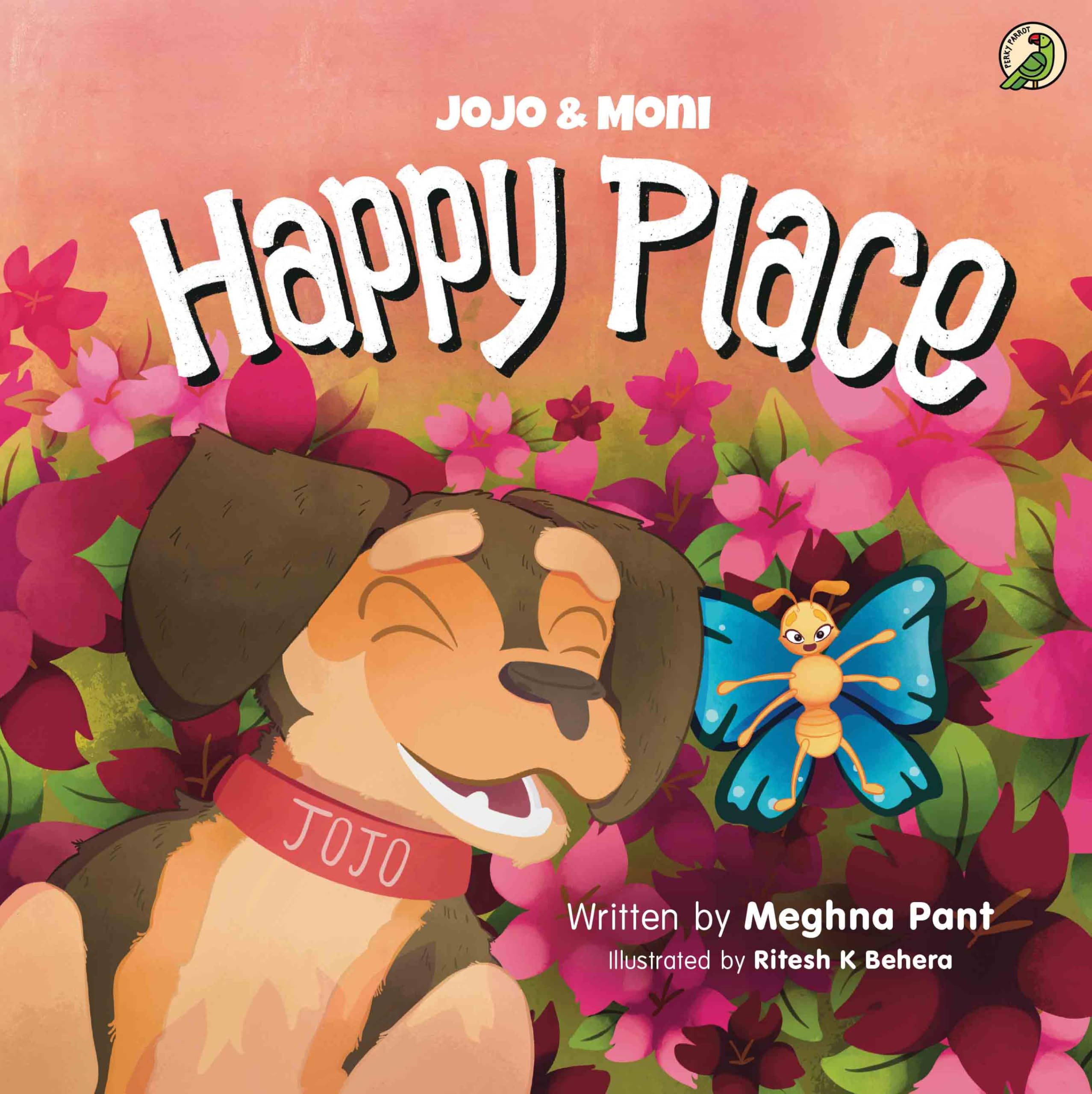 Front cover of the book 'Niyogi Books Jojo Moni Happy Place' by Meghna Pant.