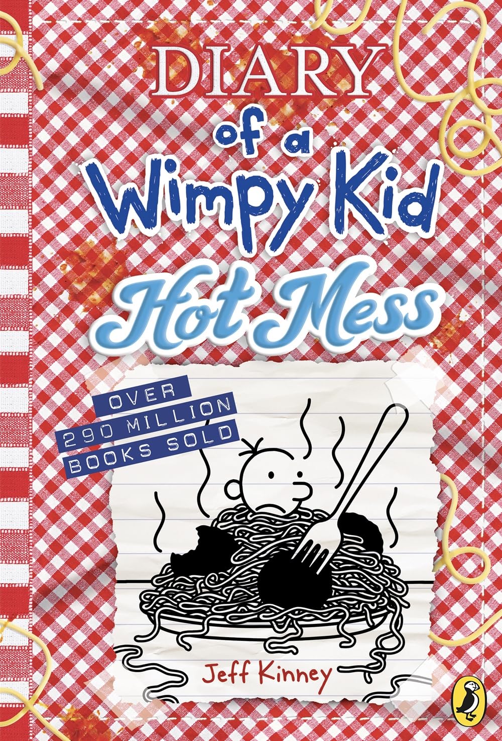 Front cover of the book 'Diary of a Wimpy Kid: Hot Mess (Book 19)' by Jeff Kinney.