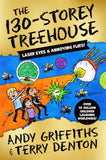 Front cover of the book 'The 130-Storey Treehouse' by Andy Griffiths.