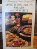 Front cover of the book 'A Treasury of Classic Recipes for Appetizers, Soups, Salads and Desserts' by Stine R. L..