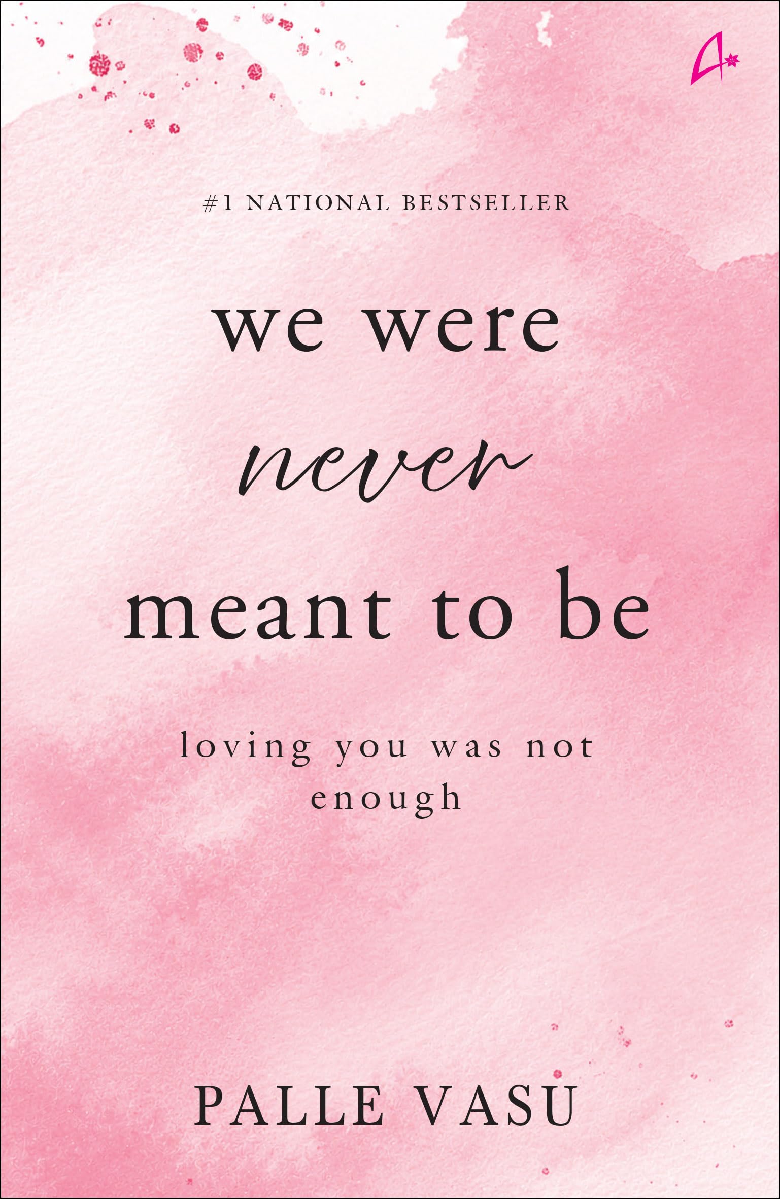 Front cover of the book 'We were never meant to be: loving you was not enough' by Palle Vasu.
