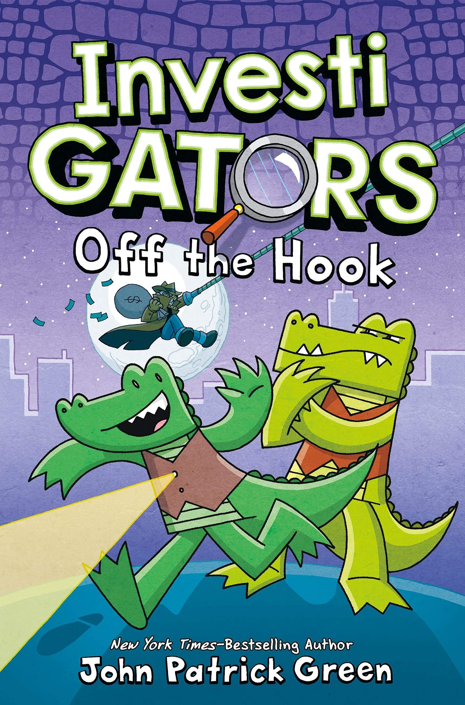 Front cover of the book 'InvestiGators: Off the Hook (InvestiGators!, 3) (International Edition)' by John Patrick Green.