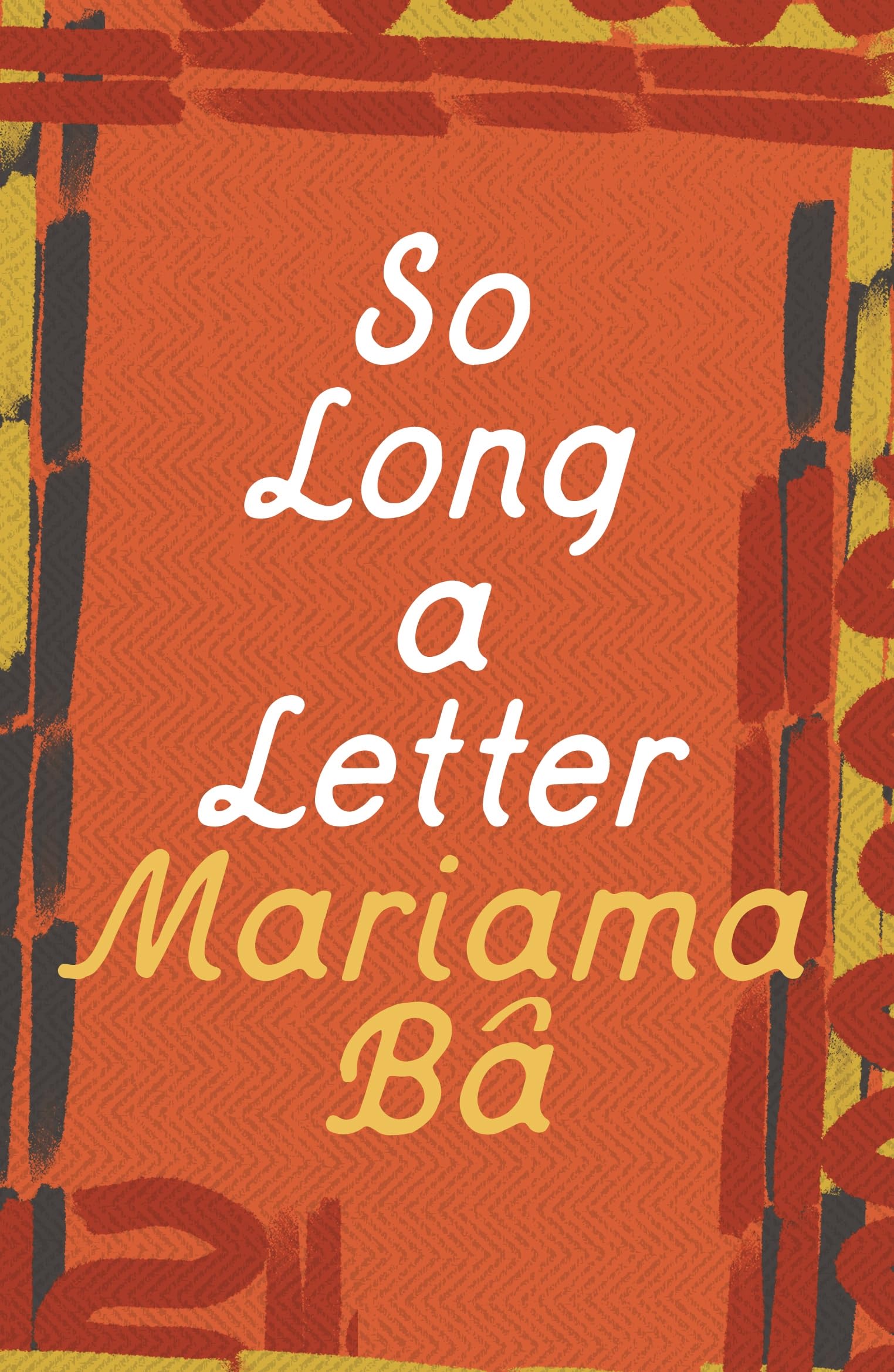 Front cover of the book 'So Long a Letter' by Mariama Bâ.