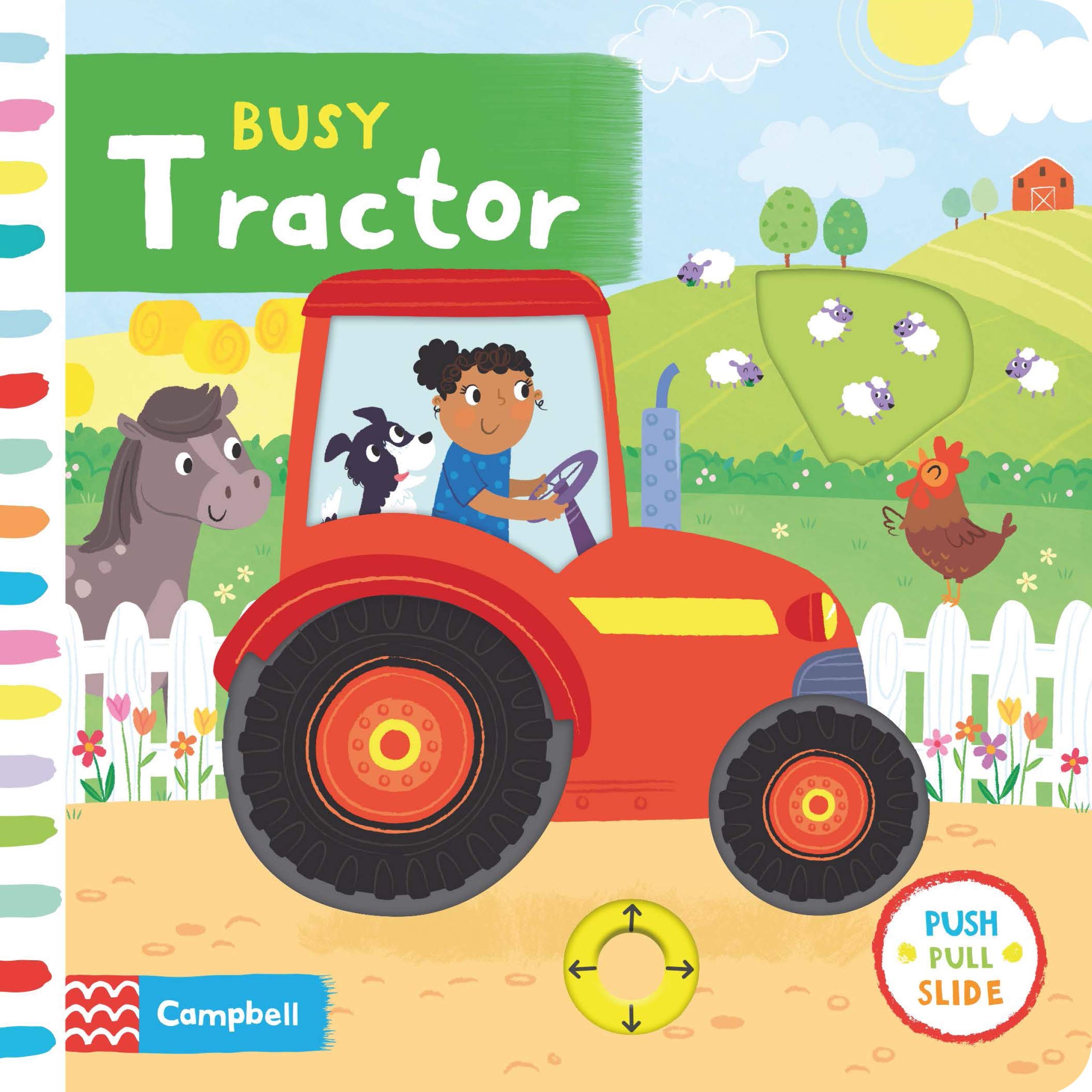 Front cover of the book 'Busy Tractor (Busy Books)' by Samantha Meredith.