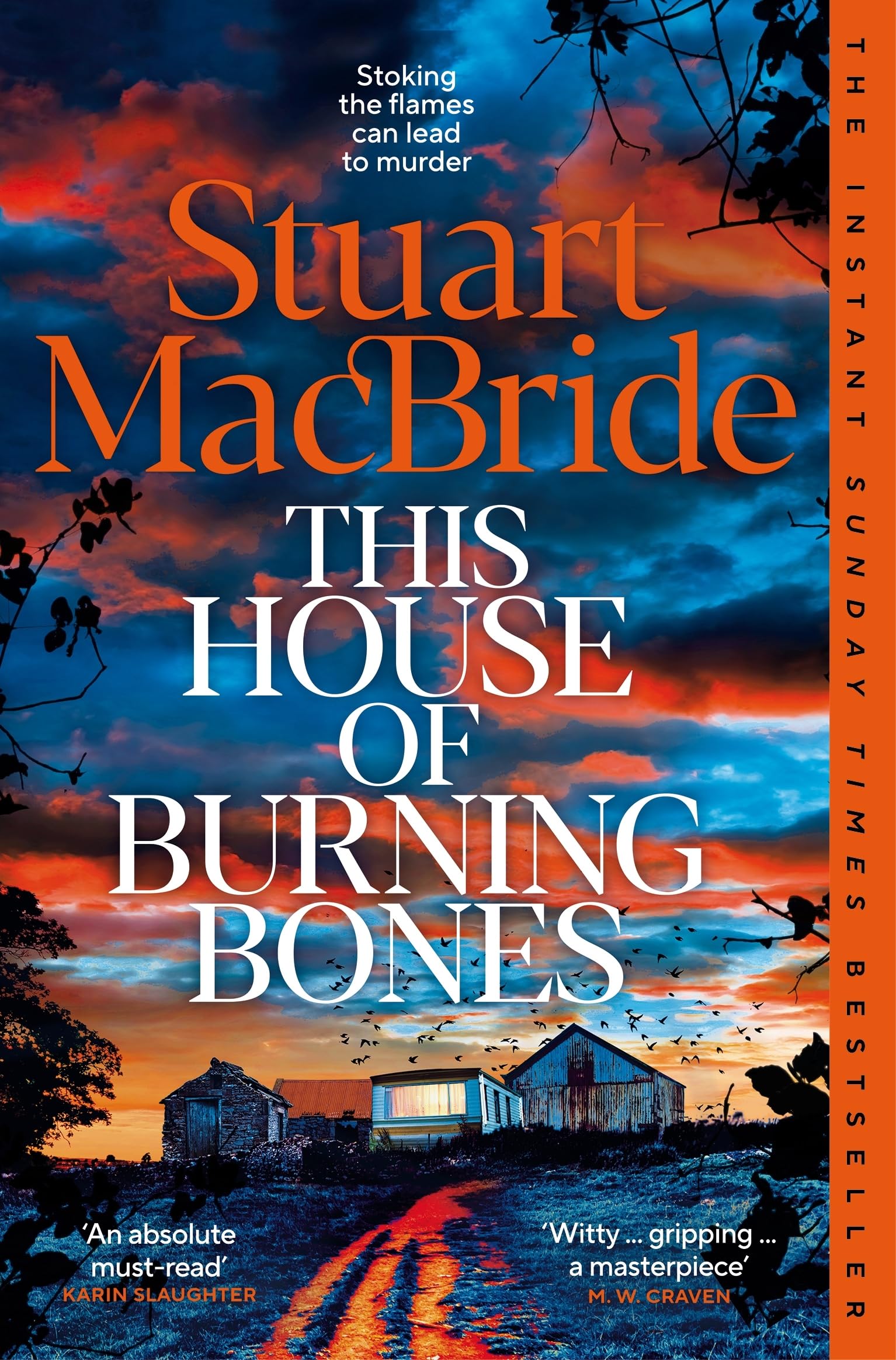 Front cover of the book 'This House of Burning Bones' by Stuart MacBride.