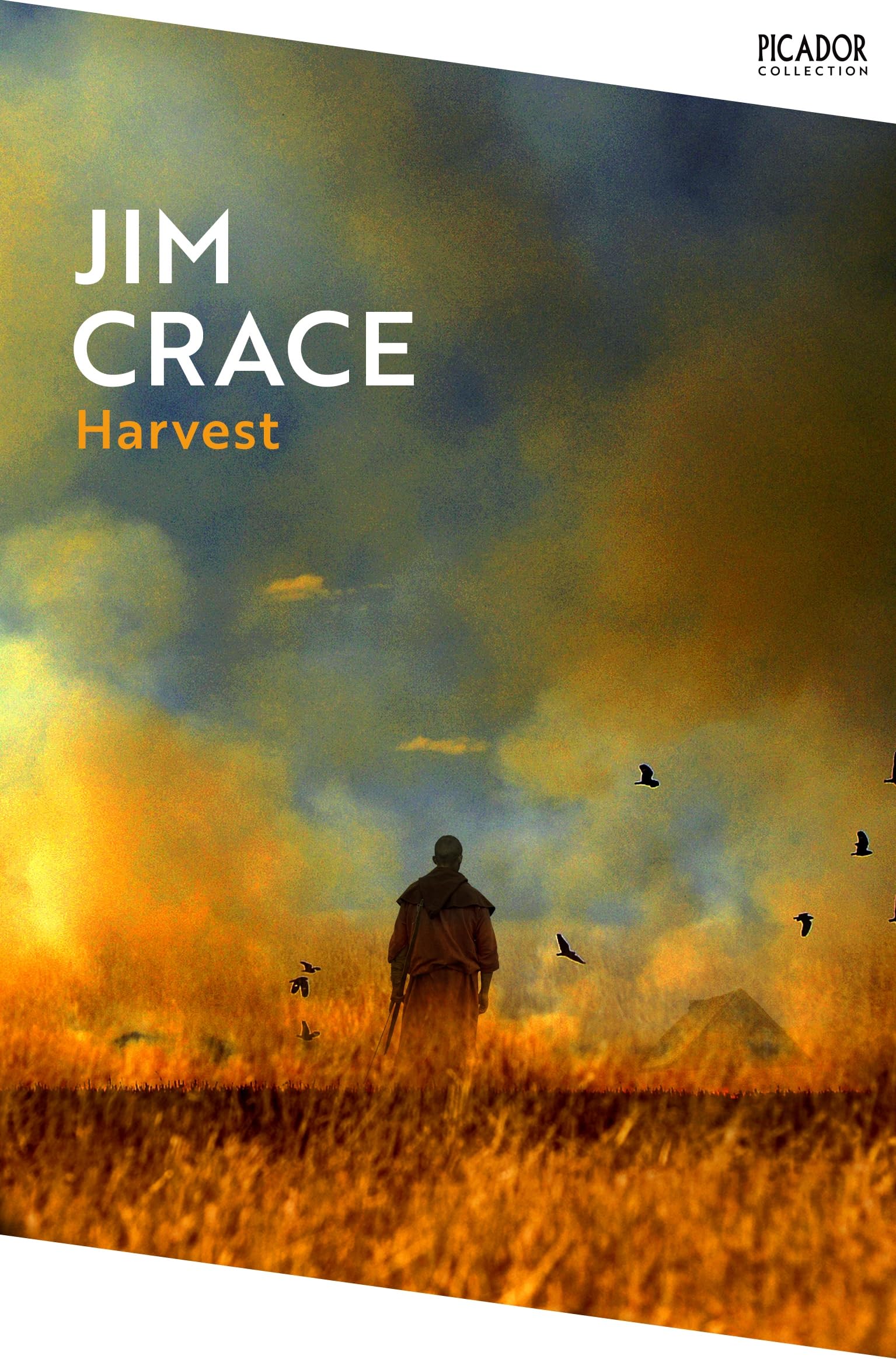Front cover of the book 'Harvest' by Jim Crace.