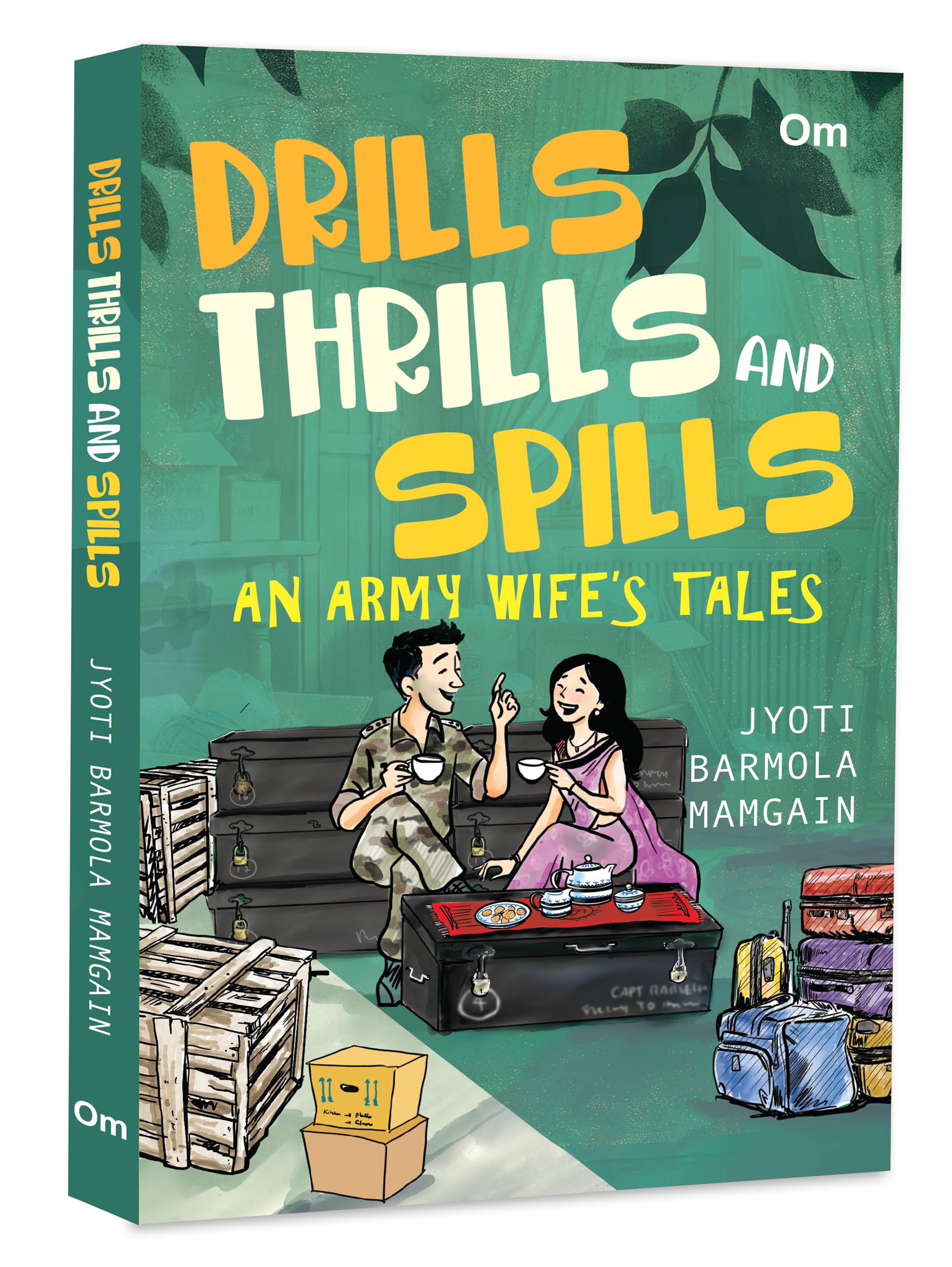 Front cover of the book 'Drills Thrills and Spills' by Jyoti Barmola Mamgain.