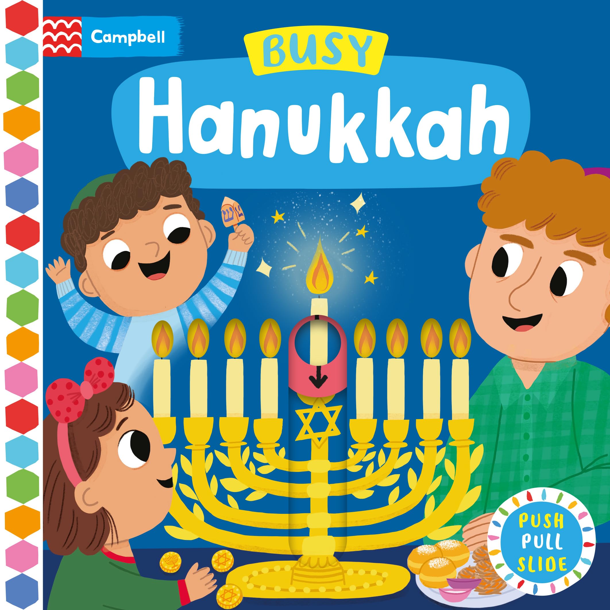 Front cover of the book 'Busy Hanukkah' by Edita Hajdu.