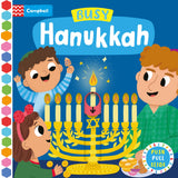 Front cover of the book 'Busy Hanukkah' by Edita Hajdu.
