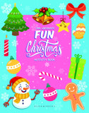 Front cover of the book 'Fun Christmas Activity Books for Kids' by Bloomsbury India.